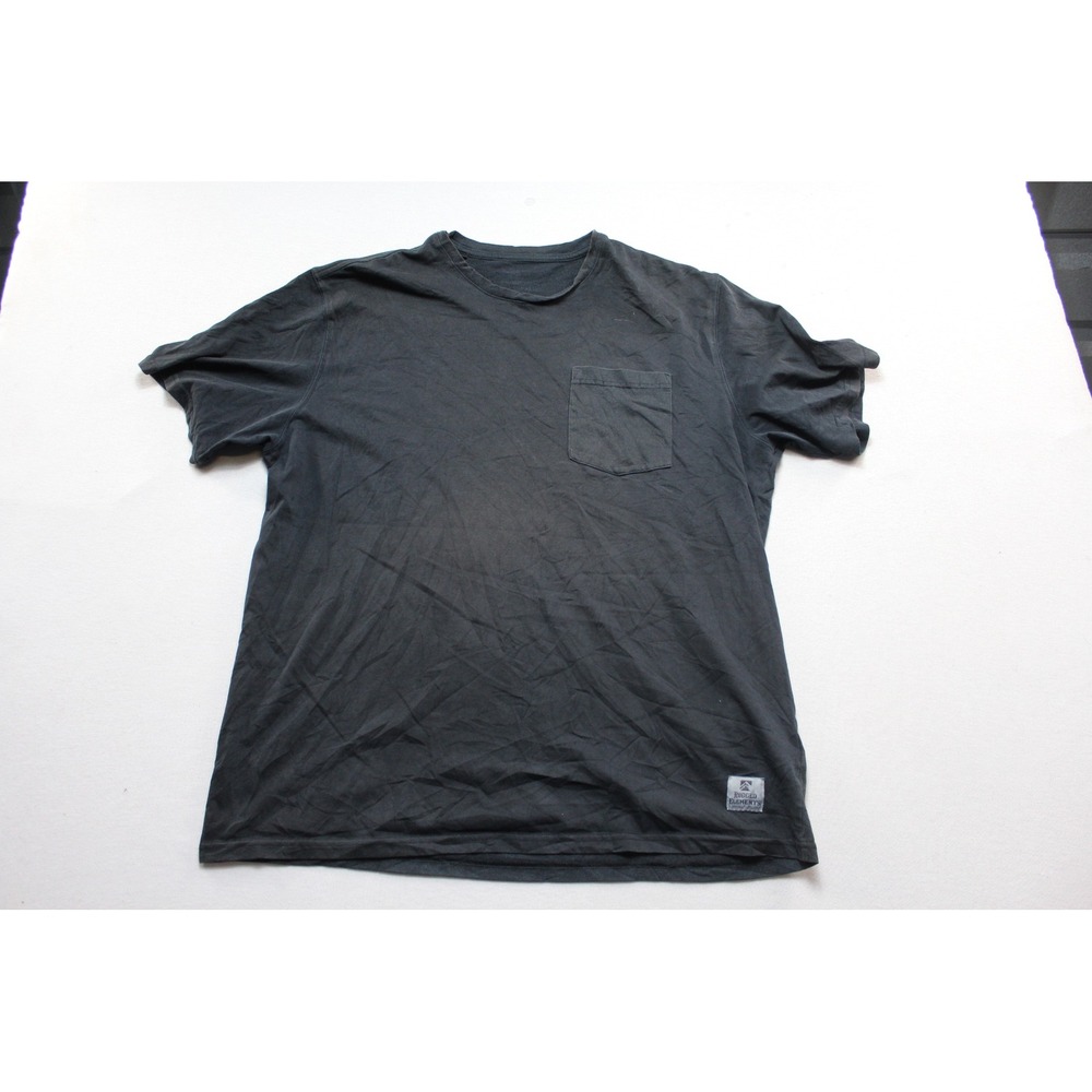 Rugged Elements T-Shirt Mens Large Black Excellent Short Sleeve Pocket Tee